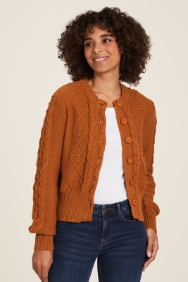 Kuschelige Strickjacke - ginger